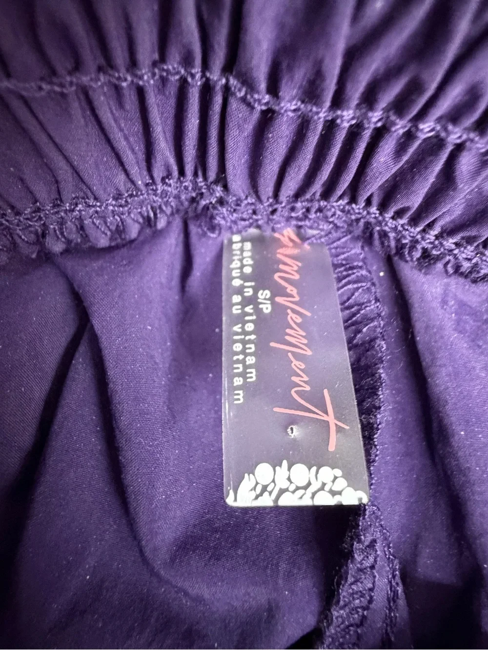 Free People FP Movement Size Small Champ Is Here Purple Athletic Pants